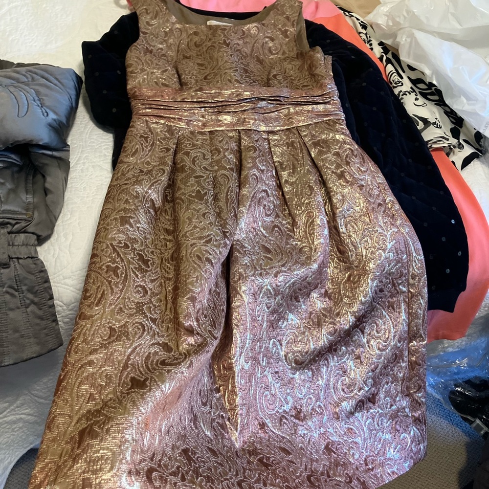 Michael Kors Shimmering Gold Dress